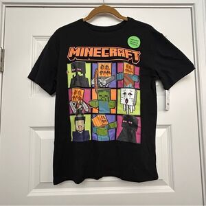 New, Mojang Studios Minecraft Graphic Print Short Sleeve Shirt